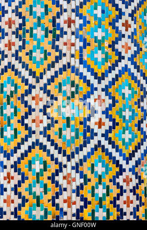 Usbekistan, Fergana Region, Kokand, Hauptstadt des Khanats Kokand, Palast des Khans, Khoudayar Khan, XiX Jahrhundert, polychrome ce Stockfoto