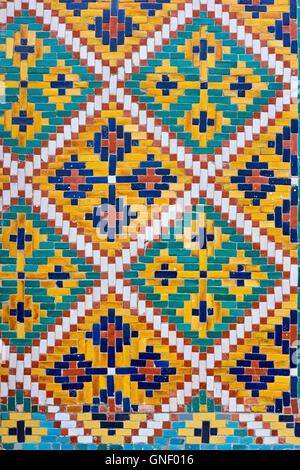 Usbekistan, Fergana Region, Kokand, Hauptstadt des Khanats Kokand, Palast des Khans, Khoudayar Khan, XiX Jahrhundert, polychrome ce Stockfoto