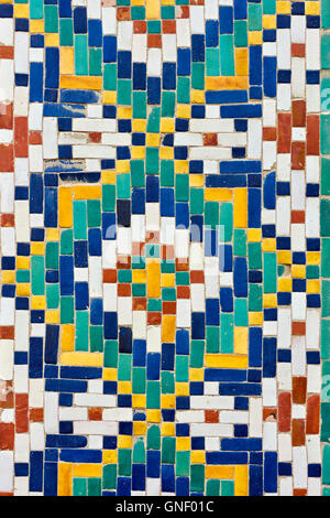 Usbekistan, Fergana Region, Kokand, Hauptstadt des Khanats Kokand, Palast des Khans, Khoudayar Khan, XiX Jahrhundert, polychrome ce Stockfoto