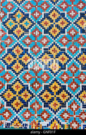 Usbekistan, Fergana Region, Kokand, Hauptstadt des Khanats Kokand, Palast des Khans, Khoudayar Khan, XiX Jahrhundert, polychrome ce Stockfoto