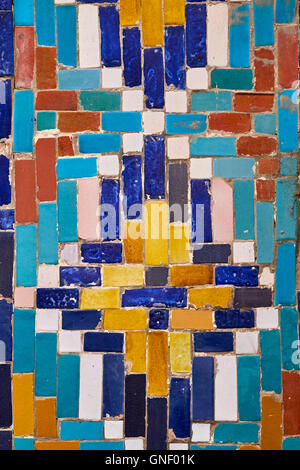 Usbekistan, Fergana Region, Kokand, Hauptstadt des Khanats Kokand, Palast des Khans, Khoudayar Khan, XiX Jahrhundert, polychrome ce Stockfoto