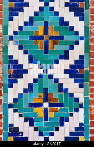 Usbekistan, Fergana Region, Kokand, Hauptstadt des Khanats Kokand, Palast des Khans, Khoudayar Khan, XiX Jahrhundert, polychrome ce Stockfoto