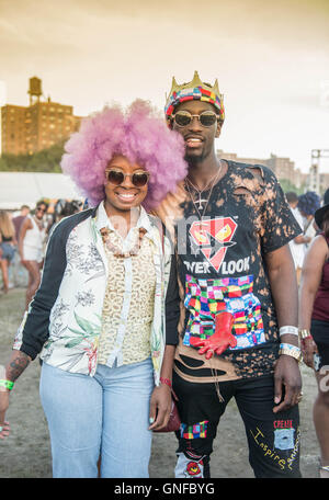 Performances und Fans bei AfroPUnk 2016 Musik- und Kulturfestival Stockfoto