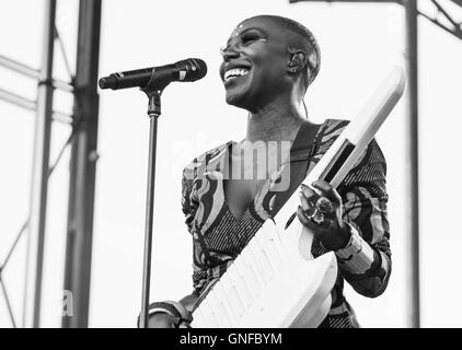 Performances und Fans bei AfroPUnk 2016 Musik- und Kulturfestival Stockfoto