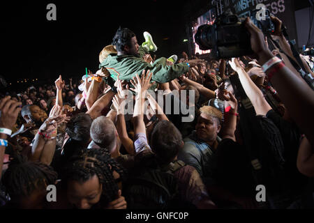 Performances und Fans bei AfroPUnk 2016 Musik- und Kulturfestival Stockfoto