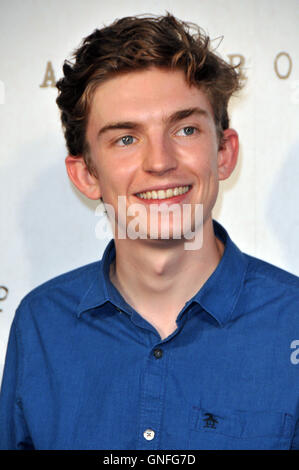 London, UK, 30. August 2016, Bill Milner besucht Filmpremiere von "Menschenaffen" am BFI Southbank. Bildnachweis: JOHNNY ARMSTEAD/Alamy Live-Nachrichten Stockfoto