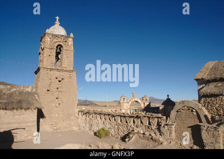 Sajama Kirche, Nationalpark Sajama, Bolivien Stockfoto