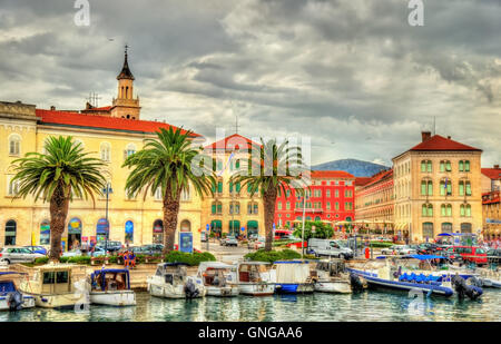 Ansicht der Böschung in Split - Kroatien Stockfoto