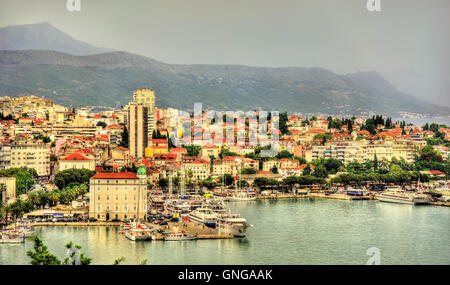 Ansicht von Split, die zweitgrößte Stadt Kroatiens Stockfoto