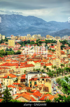 Ansicht von Split, die zweitgrößte Stadt Kroatiens Stockfoto