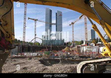 Baustelle der neuen Microsoft-Zentrale in München, 2014 Stockfoto