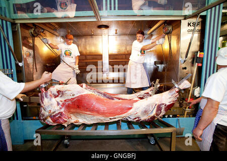 Die Oide Wiesn auf dem Münchner Oktoberfest, 2014 Stockfoto