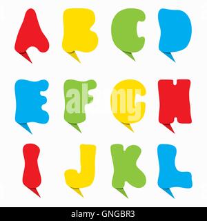 kreative bunte Alphabet design Stock Vektor