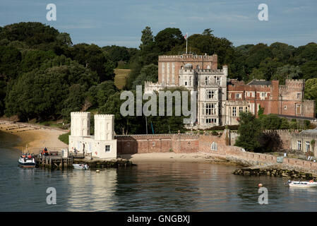 Brownsea Schloss auch bekannt als Branksea auf Brownsea Island in Poole Harbour Dorset England UK Stockfoto