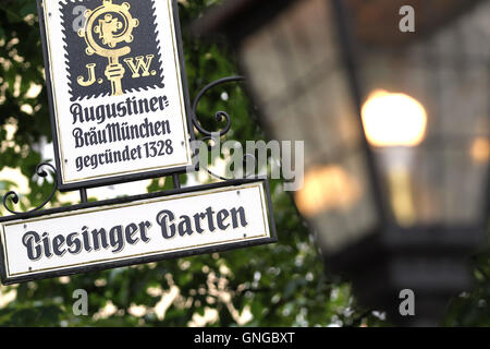 "Die '' Giesinger Garten'' in München, 2014" Stockfoto