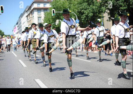 Christopher Street Day-Parade in München, 2014 Stockfoto