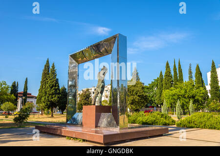 Vladimir Vysotsky Denkmal in Podgorica - Montenegro Stockfoto