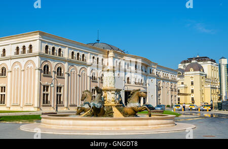 Museum des makedonischen Kampfes in Skopje Stockfoto