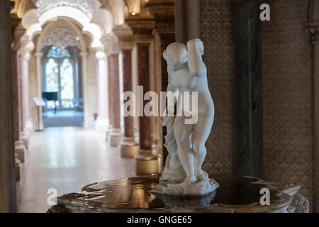 Innenräume des Monserrate Palace in der Nähe von Sintra, Portugal Stockfoto