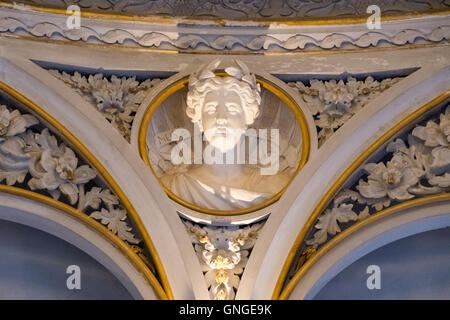 Innenräume des Monserrate Palace in der Nähe von Sintra, Portugal Stockfoto