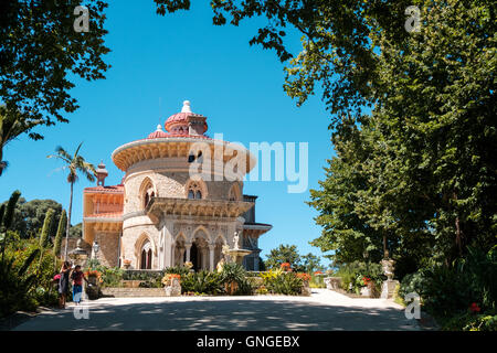 Innenräume des Monserrate Palace in der Nähe von Sintra, Portugal Stockfoto