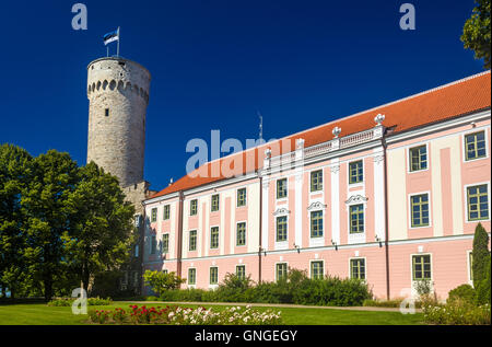 Ansicht der Burg auf dem Domberg in Tallinn - Estland Stockfoto