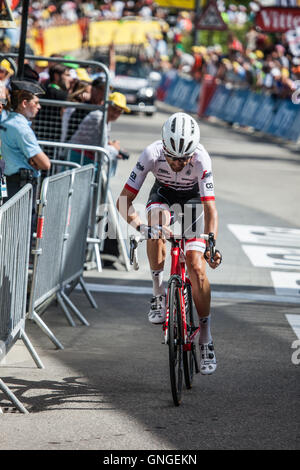 Tour de France in Megève Stockfoto