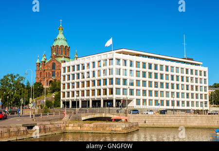 Ansicht der Böschung in Helsinki - Finnland Stockfoto