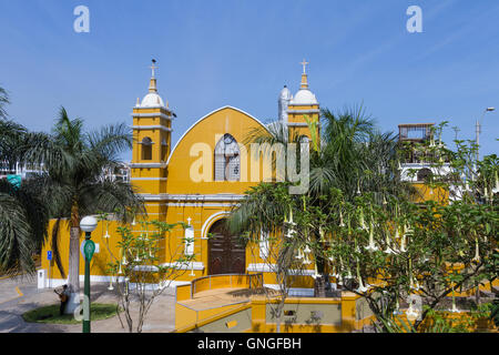 Barranco, Lima - Mai 10: Schöne Kirche, erbaut im Jahre 1901 von einem Bäcker für seine fromme Frau in der Barranco von Lima, Lima. Stockfoto