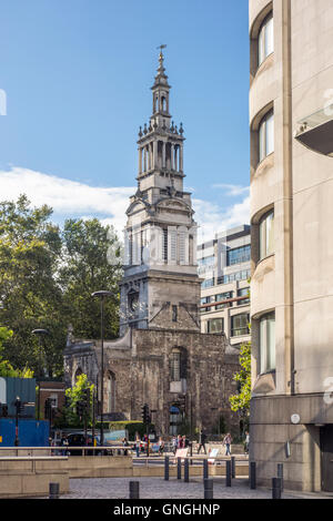 Christchurch Greyfriars Kirche Garten oder Christus Kirche Newgate Street, durch Bombenangriffe während des zweiten Weltkrieges zerstört. City of London, UK Stockfoto