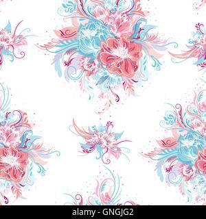 Frische romantische Vektormuster Stock Vektor