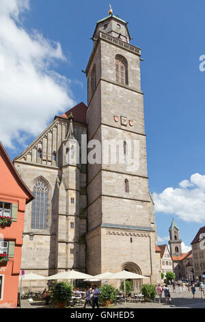 Sankt-Georgs Münster, Altstadt, Dinkelsbühl, Franken, Bayern, Deutschland Stockfoto