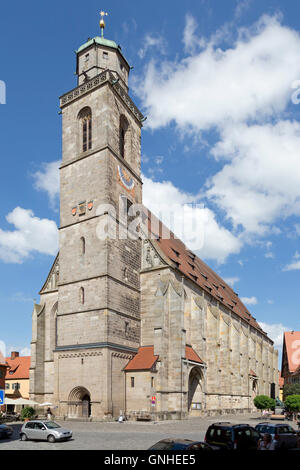 Sankt-Georgs Münster, Altstadt, Dinkelsbühl, Franken, Bayern, Deutschland Stockfoto