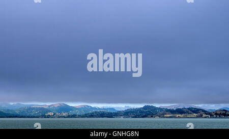 Sturm Wolken über der Bucht von San Francisco Stockfoto