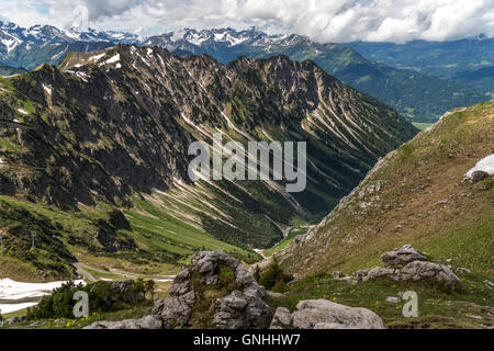 der Allgäuer Alpen in der Nähe von Oberstdorf, Oberallgäu, Bayern, Deutschland Stockfoto