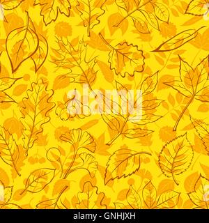 Blätter der Pflanzen Piktogramm, nahtlose Stock Vektor