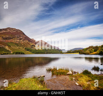 Crummock Wasser im Lake District National Park, Cumbria, England, UK. Stockfoto