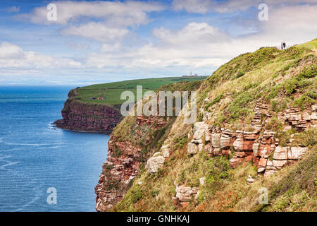 South Head, bekannt als Tomlin und St. Bees Head, Cumbria, England, UK Stockfoto