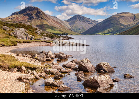 Wastwater und Wasdale, Nationalpark Lake District, Cumbria, England, UK Stockfoto