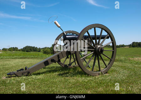 Bürgerkrieg-Ära Kanone auf dem Display. Stockfoto