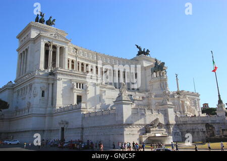 Altare della Patria oder Altar des Vaterlandes, auch bekannt als Monumento Nazionale eine Vittorio Emanuele II oder National Monument Stockfoto