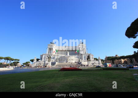 Altare della Patria oder Altar des Vaterlandes, auch bekannt als Monumento Nazionale eine Vittorio Emanuele II oder National Monument Stockfoto