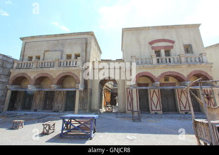 Cinecitta Filmsets, Rom, Italien Stockfoto