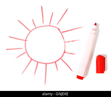 Kinder Bild Abbildung Sonne Stockfoto