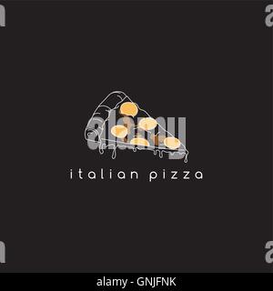 Pizza Slice Logo Stock Vektor