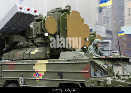 Militärparade in der ukrainischen Hauptstadt Stockfoto