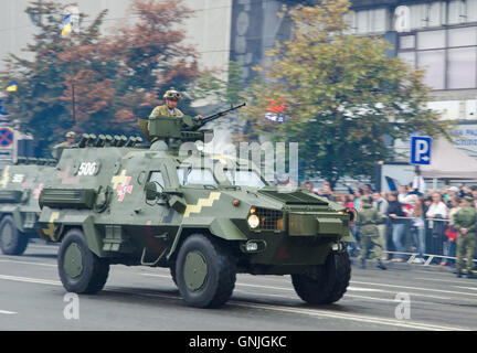 Militärparade in der ukrainischen Hauptstadt Stockfoto