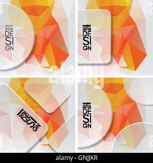 Bunte abstrakte Design-Vorlage Stock Vektor