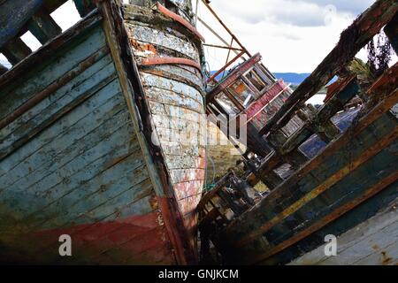 Angeln, Boote, Salen, Mull Stockfoto