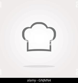 Koch Hut Zeichen Symbol. Kochen Symbol. Köche-Hut. Vektor-Illustration. Vektor Icon Stock Vektor